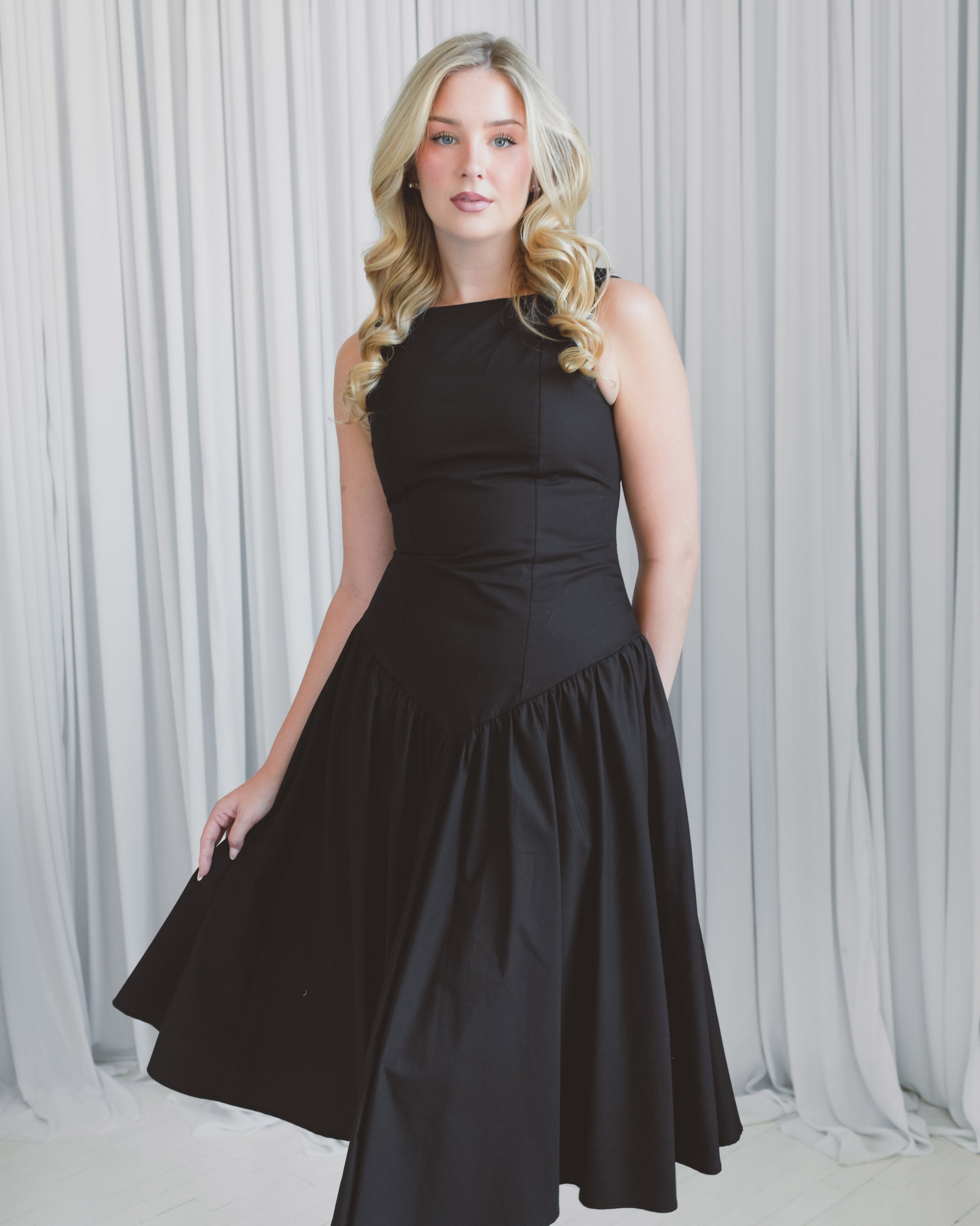 Perennial Drop Waist Midi Dress