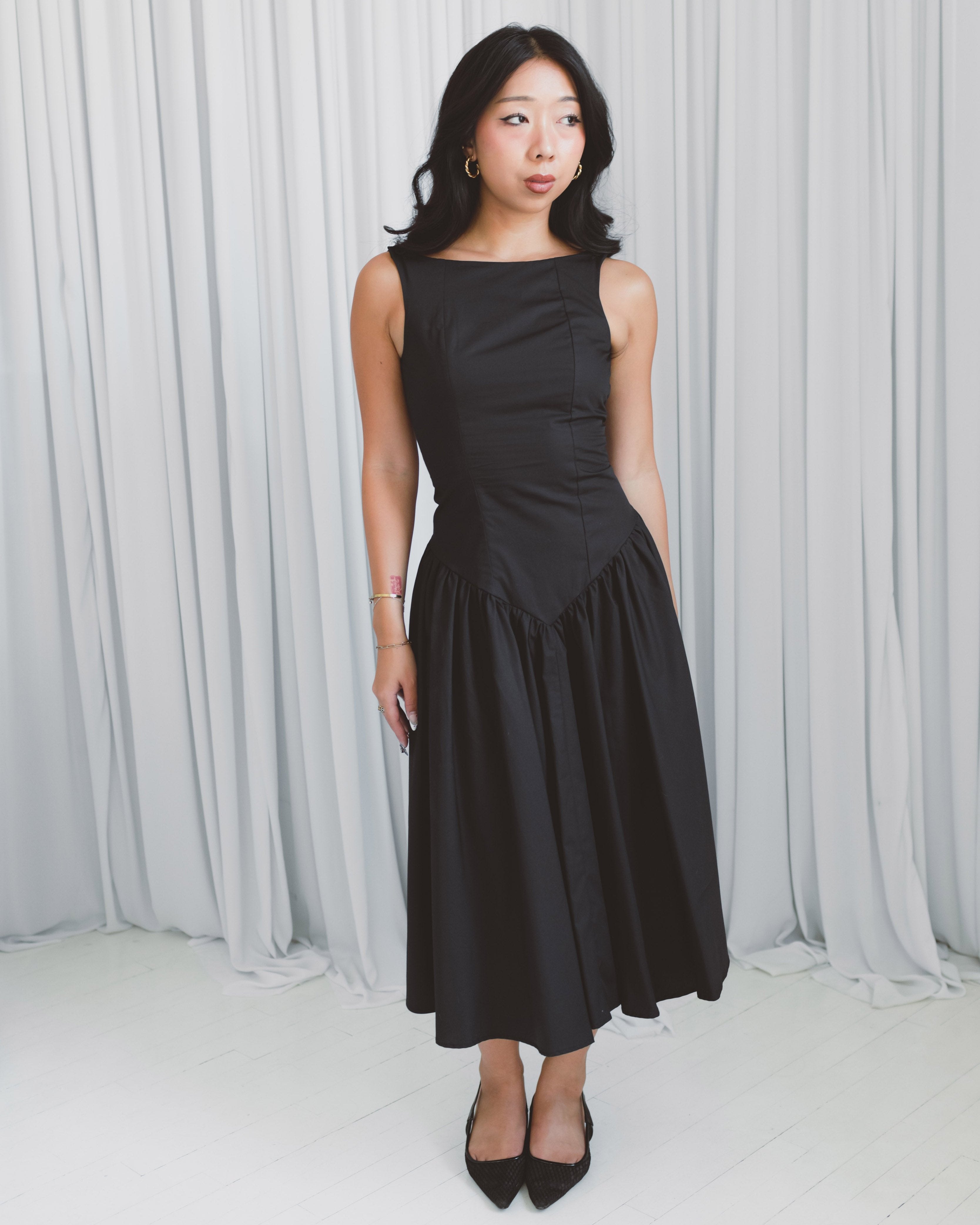 Perennial Drop Waist Midi Dress